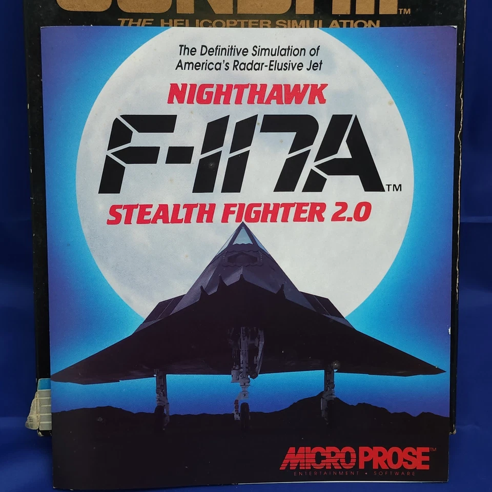 Gunship PC Big Box Game 1986 MicroProse AH-64 Apache Helicopter Sim 5.25" 🛩️⚔️ - Image 4 of 4