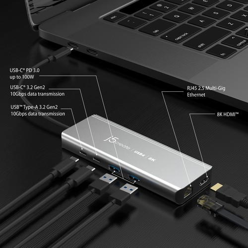 j5create USB4 8K-hub met meerdere poorten - Afbeelding 4 van 9