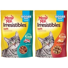Bundle and Save! Meow Mix Irresistables Cat Treats - Soft with White meat