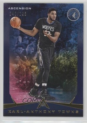 2017-18 Panini Ascension Blue 40/125 Karl-Anthony Towns #8 0s3