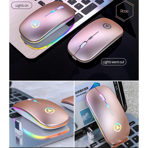 Wireless Bluetooth Silent Optical Gaming Mouse Rechargeable For Laptop Computer - Picture 11 of 18