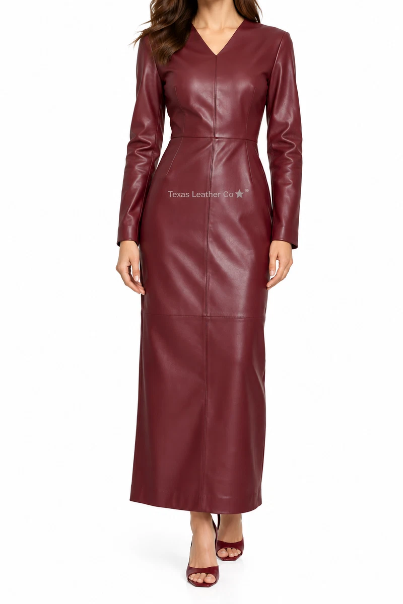 Red Leather Dresses for Women for sale
