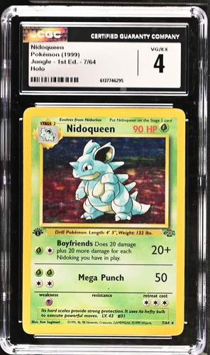 Nidoqueen (1st Edition) graded CGC 4 for sale on eBay