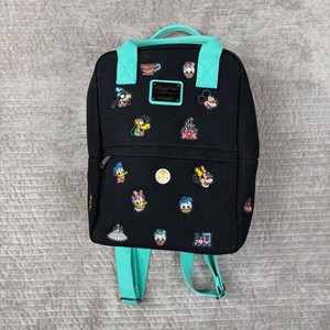 Disney‎ Parks Loungefly Mini Backpack Embroidered Character Icons Black Teal Disney Parks Chibi Attractions Characters | Mercari main image 4