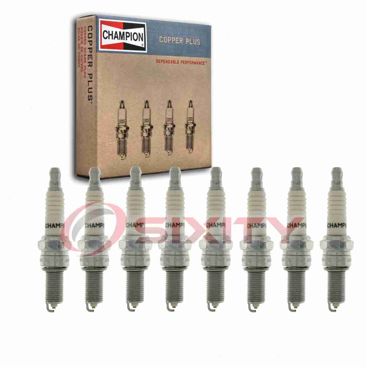 8 pc Champion Copper Plus Spark Plugs for 1998 Ferrari F355 F1 3.5L V8 ms