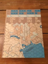 SPI 1975 Oil War American Intervention In The Persian Gulf Board Game Map Only