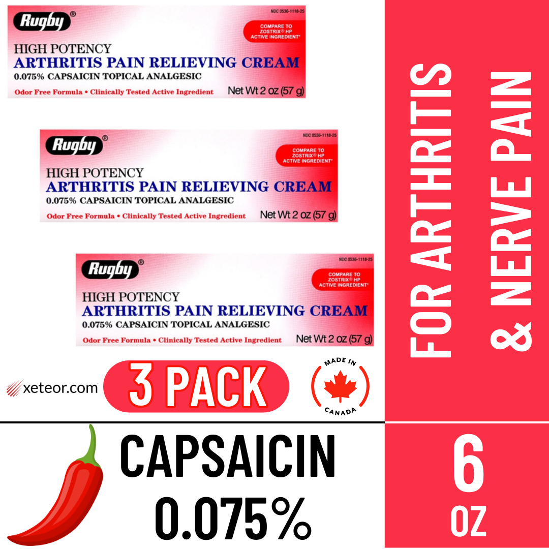 Rugby Arthritis Pain Relieving Cream - 2 oz | Zostrix HP (07-2027