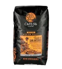 heb H‑E‑B Cafe Ole Whole Bean San antonio Medium Roast Coffee 2lb bag, Black