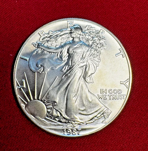 1987 American Silver Eagle 1 Troy Oz. .999 Fine One Dollar BU Uncirculated Coin