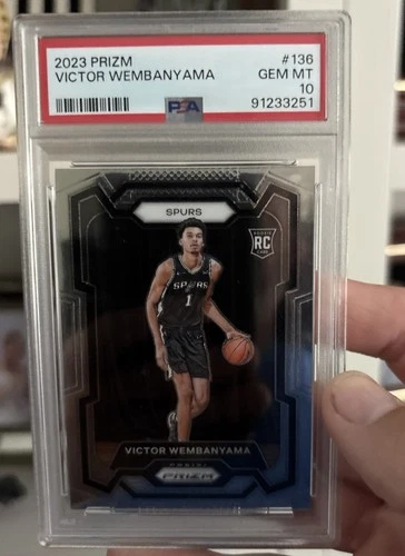 2023-24 Panini Prizm - Victor Wembanyama #136 (RC) PSA 10
