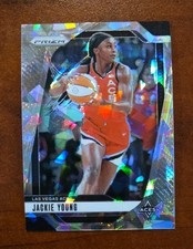 Jackie Young 2024 Panini Prizm WNBA #1 Ice Prizms Las Vegas Aces