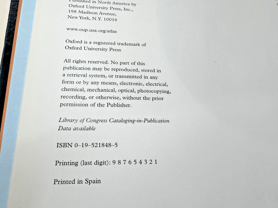 Easton Press OXFORD ATLAS OF THE WORLD Oversized Leather Collectors ABSOLUTE MNT - Image 4 of 4