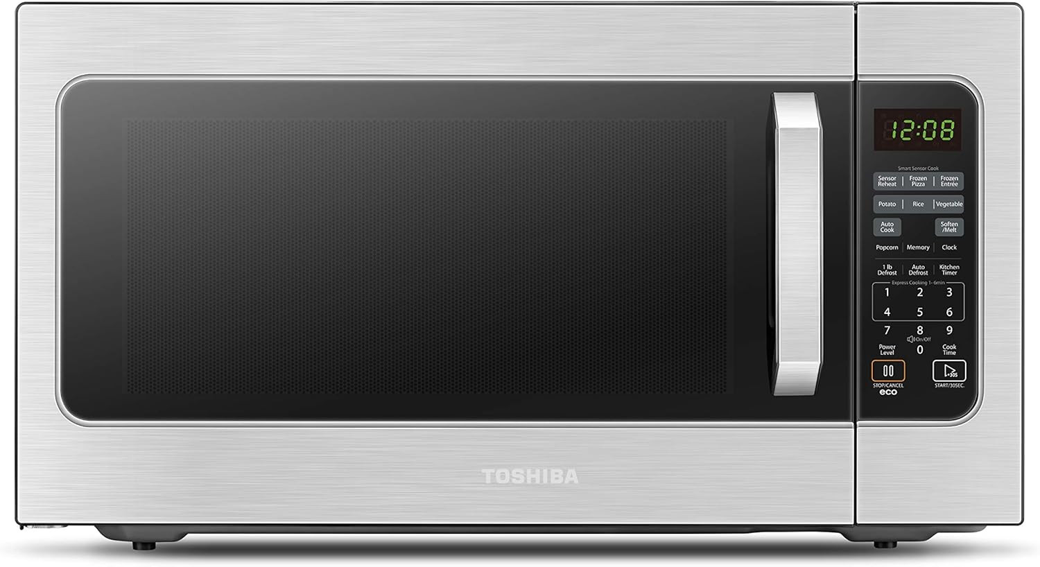 ML-EM62P(SS) Large Countertop Microwave with Smart Sensor, 6 Menus, Auto Defrost