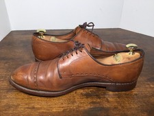 Allen Edmonds Madison Avenue Brown Leather Moc Toe Derby Shoes USA 10 Allen Edmonds Madison Avenue Dress Shoes for Men with Upper  main image 4