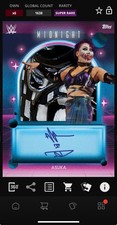 DIGITAL TOPPS WWE SLAM Asuka MIDNIGHT 25 SUPER RARE SIGNATURE RELIC Read