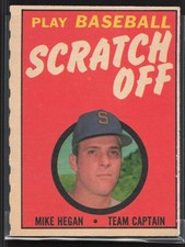 1970 Topps #NNO Mike Hegan Scratch-Offs
