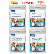 4 Pack - C.E.T. Enzymatic Oral Hygiene Chews Medium - 30 ct (Approx. 30 Chews)