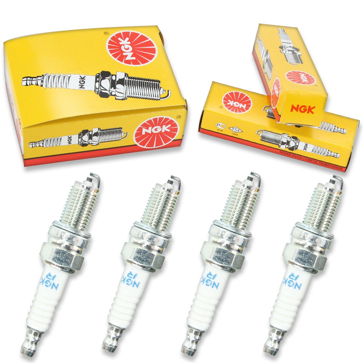 4pcs 08-09 KTM 525 XC NGK Standard Spark Plugs 510cc 31ci Kit Set Engine ug
