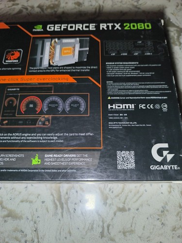 Gigabyte GeForce RTX 2080 GAMING OC 8GB GDDR6 HDMI/DP/USBC - Picture 6 of 13