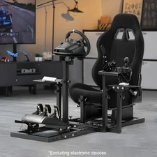 Marada Flight Racing Simulation Cockpit With Seat Adjustable Fit Logitech G923