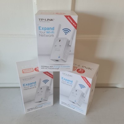 Menge 3 TP-LINK TL-WA860RE Range Extender 300Mbps AC Passthrough Weiß