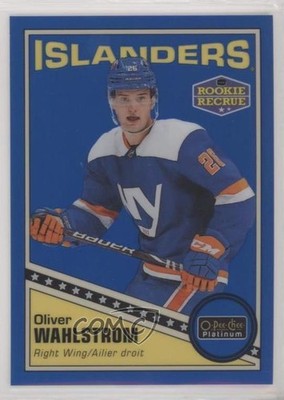 2019 O-Pee-Chee Platinum Retro Blue Rainbow /149 Oliver Wahlstrom Rookie RC 4ii