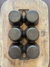 VINTAGE EARLY GRISWOLD #18 CAST IRON POPOVER - MUFFIN PAN PATTERN #6141 6 CUPS