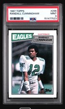 1987 Topps - Randall Cunningham #296 RC  PSA 9 MINT.       EAGLES GREAT!