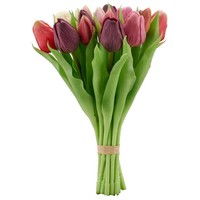 KüNstlicher Tulpenbund 16, Farbe Lila, HöHe Ca. 30 Cm