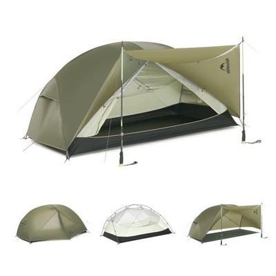 Naturehike Mongar Upgraded 1/2/3 Person Backpacking Tent,Waterproof Lightweig...