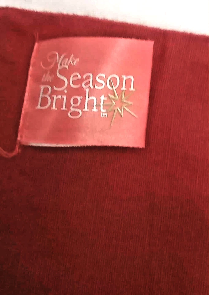 Wool Blend Christmas Sledding Snowman Embroidered  Table Runner Red, Kohl's - Image 4 of 4