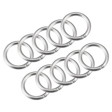 304 Stainless Steel Welded O Ring 30mm 1.18" Outer Dia. 4mm Thickness 20pcs