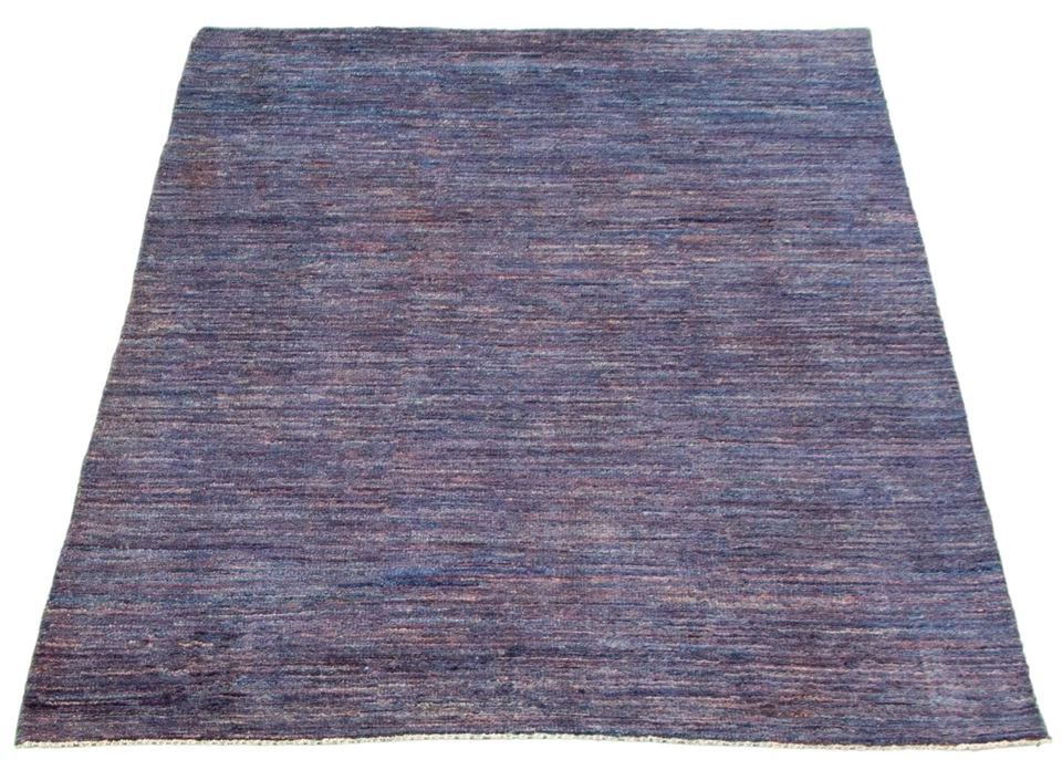 Traditional Dark Blue 4'0" x 6'1" Hand-knotted Oriental Carpet Wool Area Rug - Image 3 of 4