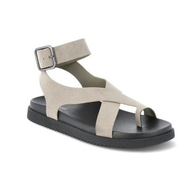 NEW No Boundaries Size 11 Women's  X-Strap Toe Loop Comfort Foot Bed Sandals