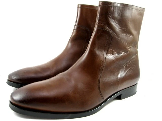 Botas de cuero Allen Edmonds "SIENA" con cremallera lateral para hombre 11 D chile DESCONTINUADAS (513N) Foto 4 de 4