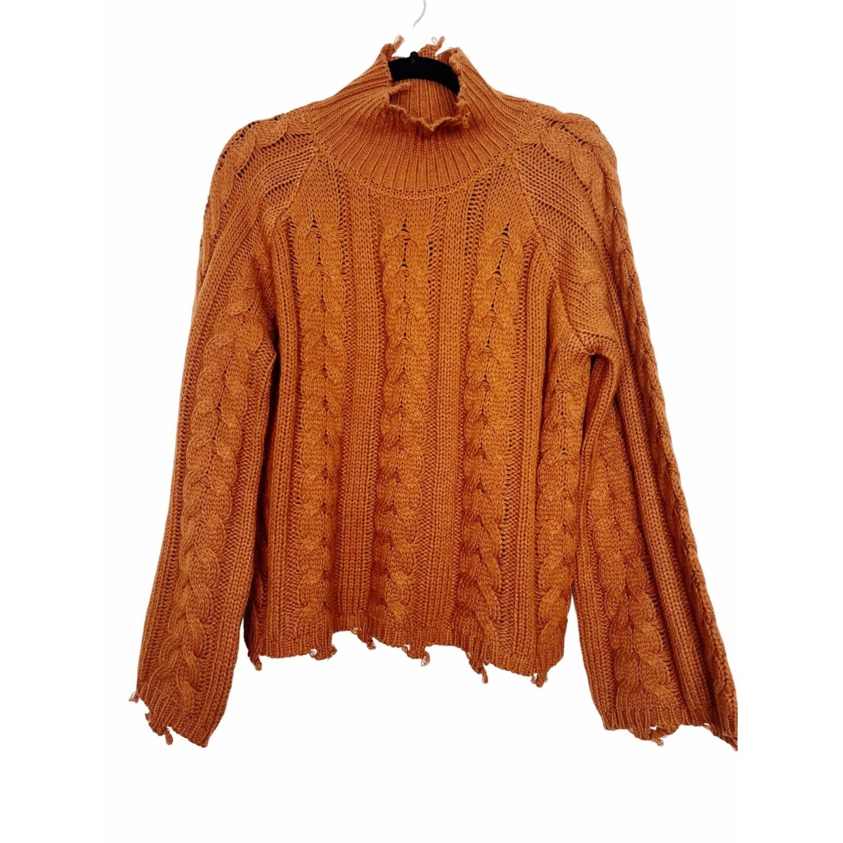 Chunky Knit Elan Distressed Sweater Elan Cable Knit Distressed