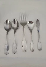 5 Pc ONEIDA LTD Wm A Rogers Stainless GLORIA MONTCLAIR 