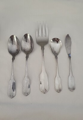 5 Pc ONEIDA LTD Wm A Rogers Stainless GLORIA MONTCLAIR 