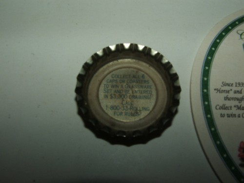 VINTAGE SECRETARIAT ROLLING ROCK BEER BOTTLE CAP COASTER LOT HORSE RACE CLASSICS - Picture 5 of 6
