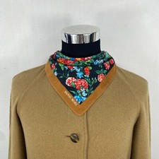Vintage Hanae Mori Handkerchief Neckerchief Bandana Pocket Square Gift