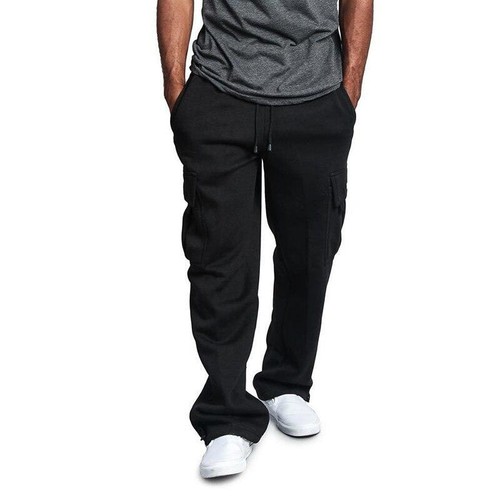 Mens Tracksuit Cargo Sweatpants Bottoms Jogging Sports Pants Trousers - Picture 3 of 27