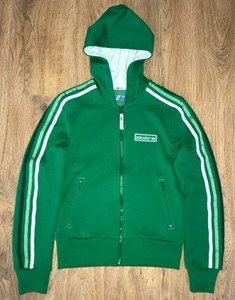 adidas green zip hoodie