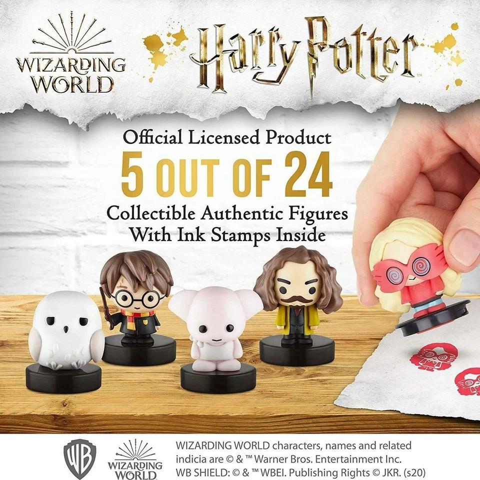 Figuras Harry Potter Stampers 5pk Mortífago Sirius Dobby Hedwig Luna Lovegood Foto 2 de 4