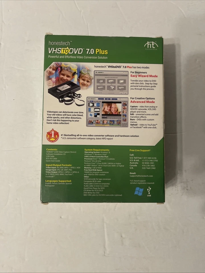 Honestech VHS to DVD 7.0 Plus Powerful And Effortless  Video Conversion Solution - Image 2 of 2