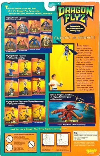 FIGURA DE COLECCIÓN LEWIS GALOOB TOYS DRAGON FLYZ CUMBRE NUEVA EN TARJETA RARA - Imagen 2 de 3