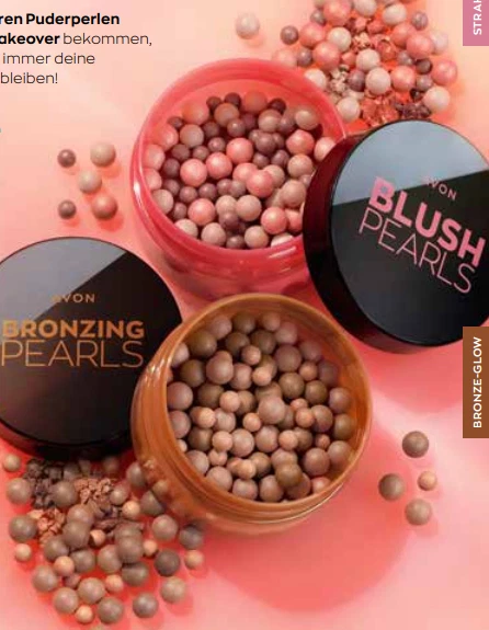 Avon Blush Bronzer Highlighter Puderperlen Rouge Top Farbe Auswahl 28g Glanz - Bild 2 von 2