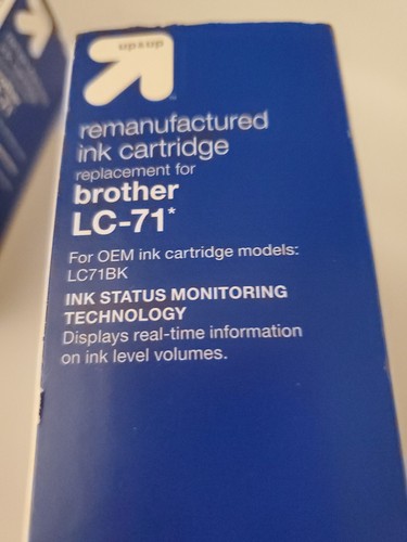 Ink Cartridge for BROTHER Replacement LC - 71 Pack of two Color BLACK SEALED! - Picture 4 of 4