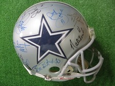 DALLAS COWBOYS SUPER BOWL XXX CHAMPS TEAM SIGNED FULL SIZE AUTHENTIC HELMET BAS