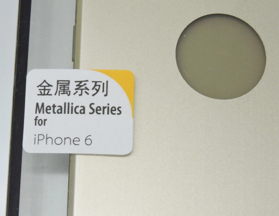 (CANTIDAD 10) Funda Protectora DORADA USAMS iPhone 6 ULTRA DELGADA Serie Metallica Foto 3 de 4