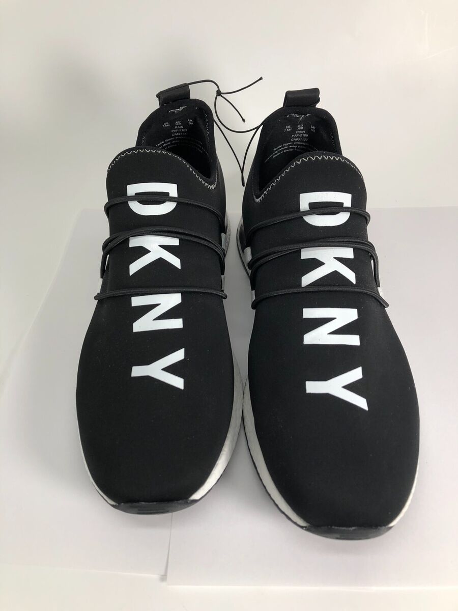 DKNY Abbi Knit Slip-On Shoes Black PAF-2109 CA#31127 Size